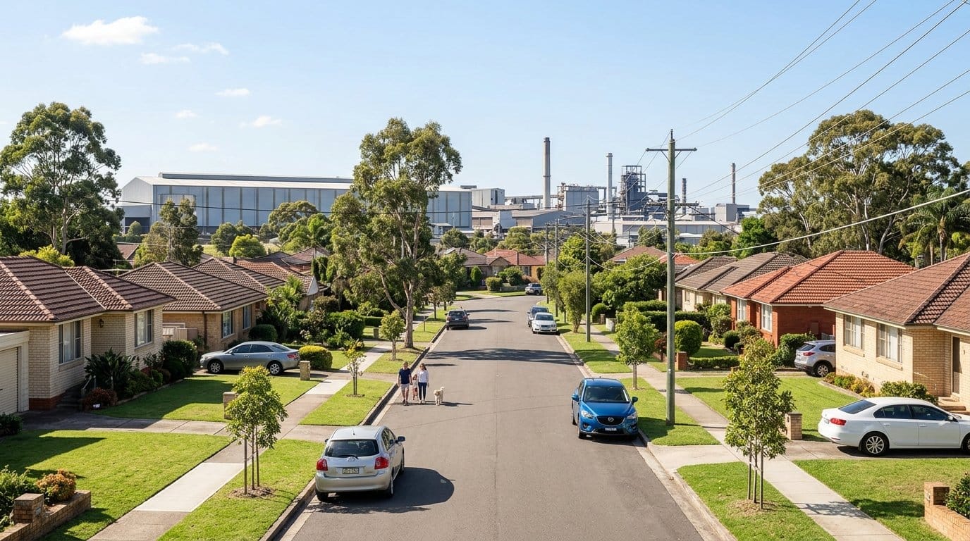 Residential street in Wetherill Park, Sydney